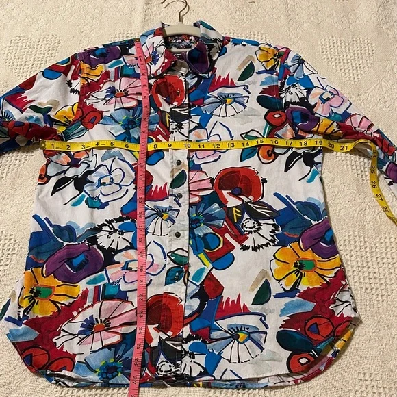 Robert Graham Multicolor Floral Button Down Shirt - Picture 7 of 10